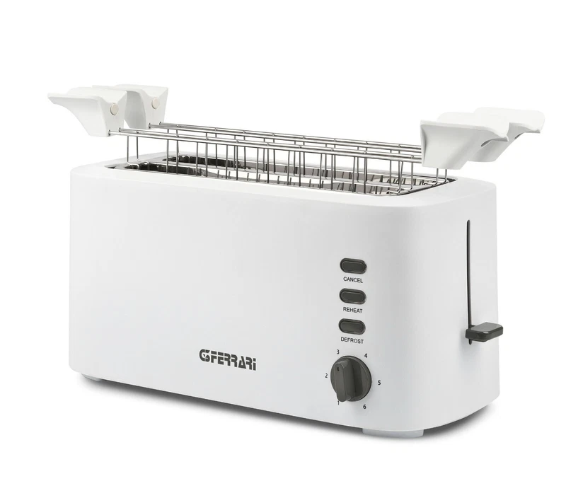 Tostapane Tostiera Elettrica Essential Toast G3Ferrari G10142 PinzeGrandi Bianco