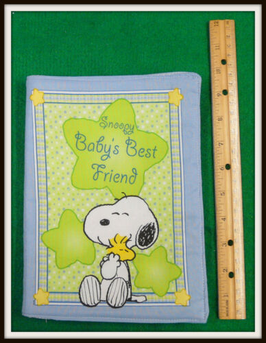 SNOOPY BABY'S BEST FRIEND - Completed Cloth Fabric Soft Book Child Baby Gift