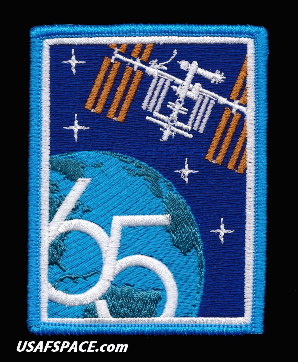 Authentic Expedition 65 - AB Emblem NASA SPACEX ISS Mission