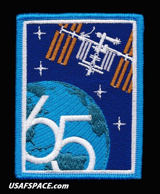 Authentic Expedition 65 - AB Emblem NASA SPACEX ISS Mission