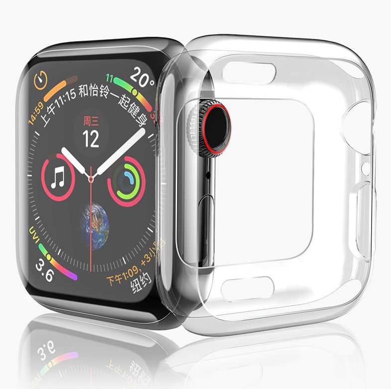 40mm 44mm Apple Watch Series TPU Transparent Cases Cover