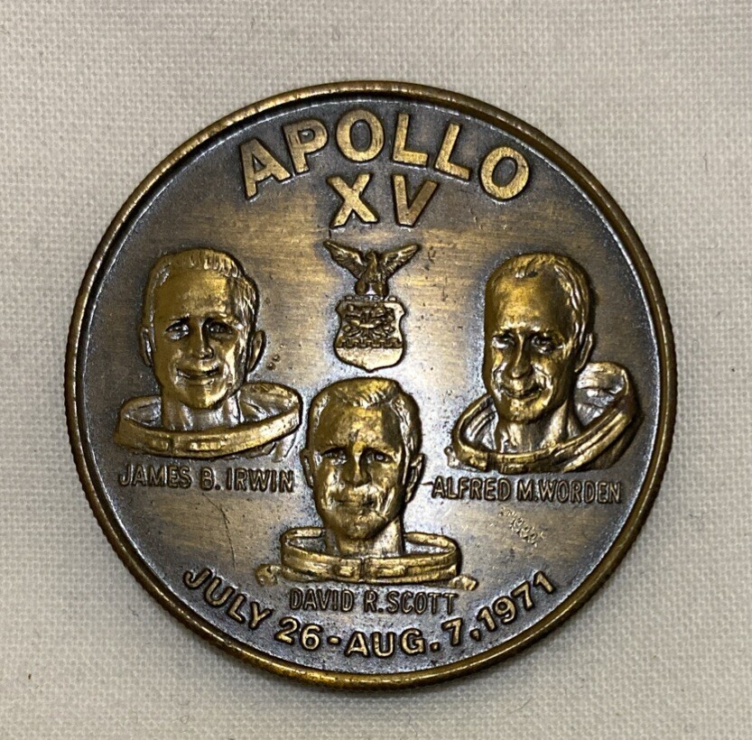 Apollo XV commemorative Coin in July 26- Aug 7 1971 | eBay