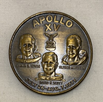 Apollo XV commemorative Coin in July 26- Aug 7 1971 | eBay