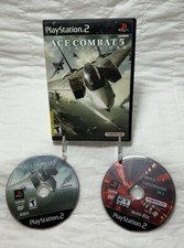 Ace Combat 5 The Unsung War PS2 PlayStation 2 - Black Label - Case and Disc