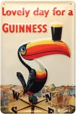 Guinness Toucan Weathervane Tin Metal Signs 8x12 Inches