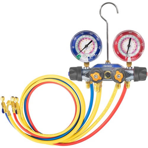 for Yellow Jacket 49968 4-Valve Test and Charging Manifold Gauges R-22/404A/410A - Picture 8 of 9