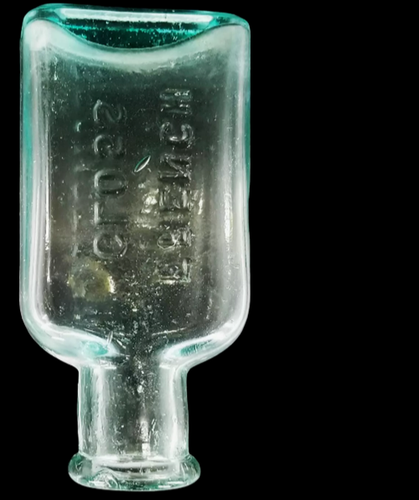 Botella de medicina Whittemore antigua coleccionable vidrio brillante francés 4,5" x 2" - Imagen 2 de 4