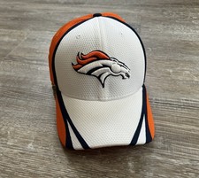 Denver Broncos Hat New Era 39THIRTY Flex-Fit NFL Stretch S/M Mesh Orange NFL