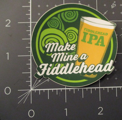 FIDDLEHEAD BREWING vermont second fiddle make STICKER decal craft beer brewery C