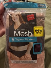Hanes Just My Size Mesh Hipsters Tagless Peach Purple Tan Orange Blk 13 5X