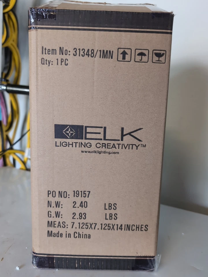 Lámpara colgante de tres luces de vidrio azul y negro Alk Lighting - ¡NUEVA! Foto 3 de 4