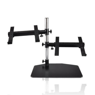 Pyle Dual Laptop Mixer Stand Mount 360° Swivel 9.62lbs Safe Secure PLPTS45
