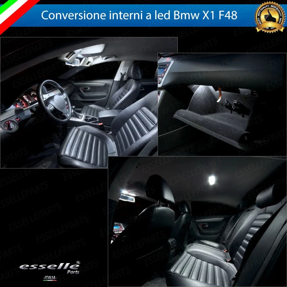 BMT Xms Kit LED Interni Per BMW X1 F48 (2015-2020) - 17 Pezzi, 6000K Bianco Brillante, Plug And Play - 3