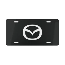 Mazda Logo Front License Plate Tag Vanity Style - NEW