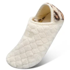 Scurtain Unisex Adults Rubber Sole Slippers 12-13 Women/10.5-11 Men