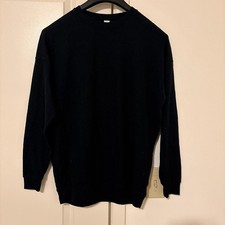 Alo Women Yoga Accolade Size Small Crew Neck Pullover Black