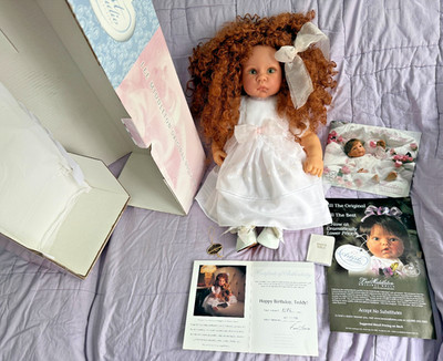 Lee Middleton Model 748 Happy Birthday Teddy! Reva Schick Artist 22'' Doll + Box