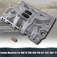 Dual Plane Aluminum Intake Manifold 7105 For Ford 390 406 410 427 428ci Fe V8