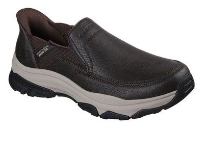 Skechers Hands Free Slip-ins Izaiah Brown Mens Swift Fit Shoes 182001S Size 10 Skechers Men main image 4