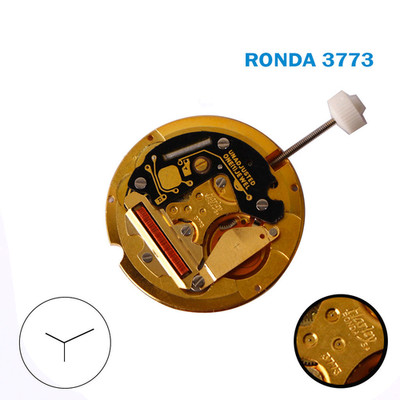 RONDA 3773 Harley - Schweizer Uhrwerk - One Jewel - 3 Zeiger - ohne Scheibe.
