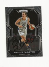 BRIDGET    CARLETON     LYNX          AUTOGRAPHED    CARD