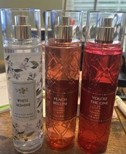 Lot Of 3 Bath Body Works full size Peach Bellini, Wht Jasmine You  re The Won