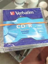 Verbatim 3x CD-R Music Blank Discs With Cases 80min Digital Audio 3 Discs Total