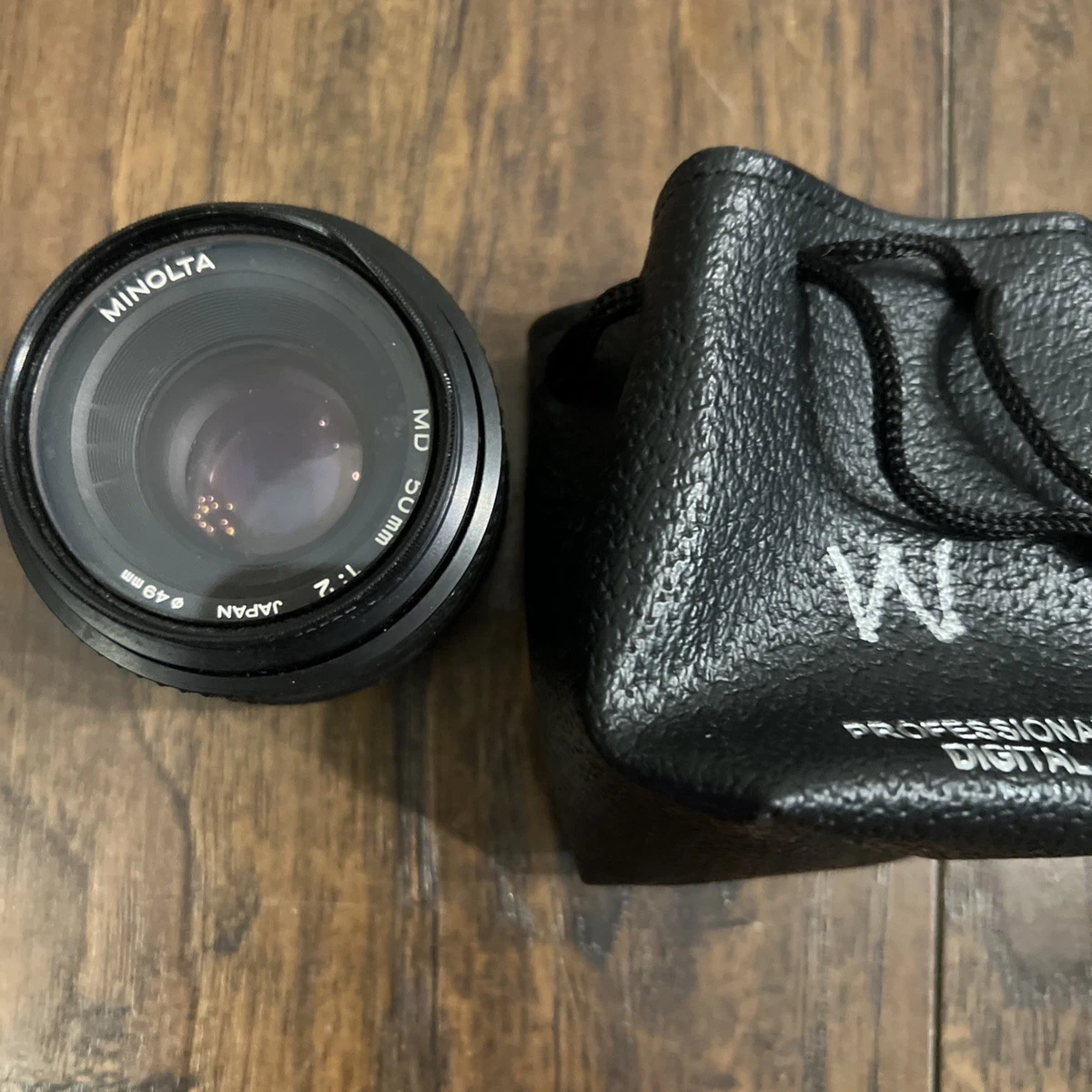 Minolta XG-A 35mm SLR Film Camera MD 1:2 50mm Lens - Vintage Lens