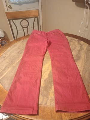 DG2 Diane Gilman Jeans Red Distressed Size 6