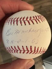 Bill Monbouquette No Hitter 8/1/62 Signed Baseball Boston Red Sox Tri-Star COA