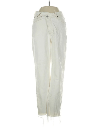 Abercrombie & Fitch Women Ivory Jeans 25W