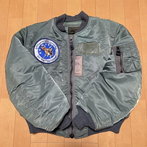 Buzz Rickson's MA-1 Flight Jacket Men's S Vintage Military Pilot Bomber ...