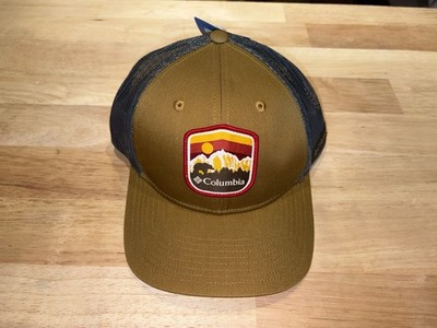 NEW Columbia Spring Grove II Snapback Trucker Hat Cap Beige Tan Mesh Unisex OS