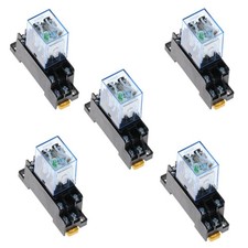 5pcs relay LY2NJ 110V AC small relay 10A 8PIN coil DPDT with socket base mq