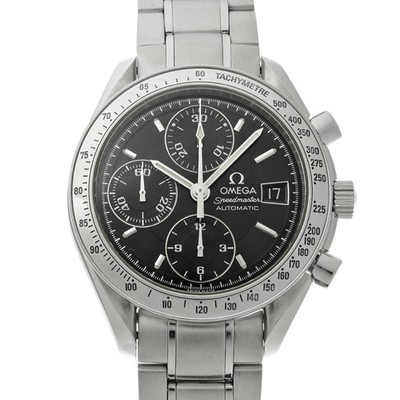 Used OMEGA 11 speed master date 3513.50 Wrist watch Men Black 2