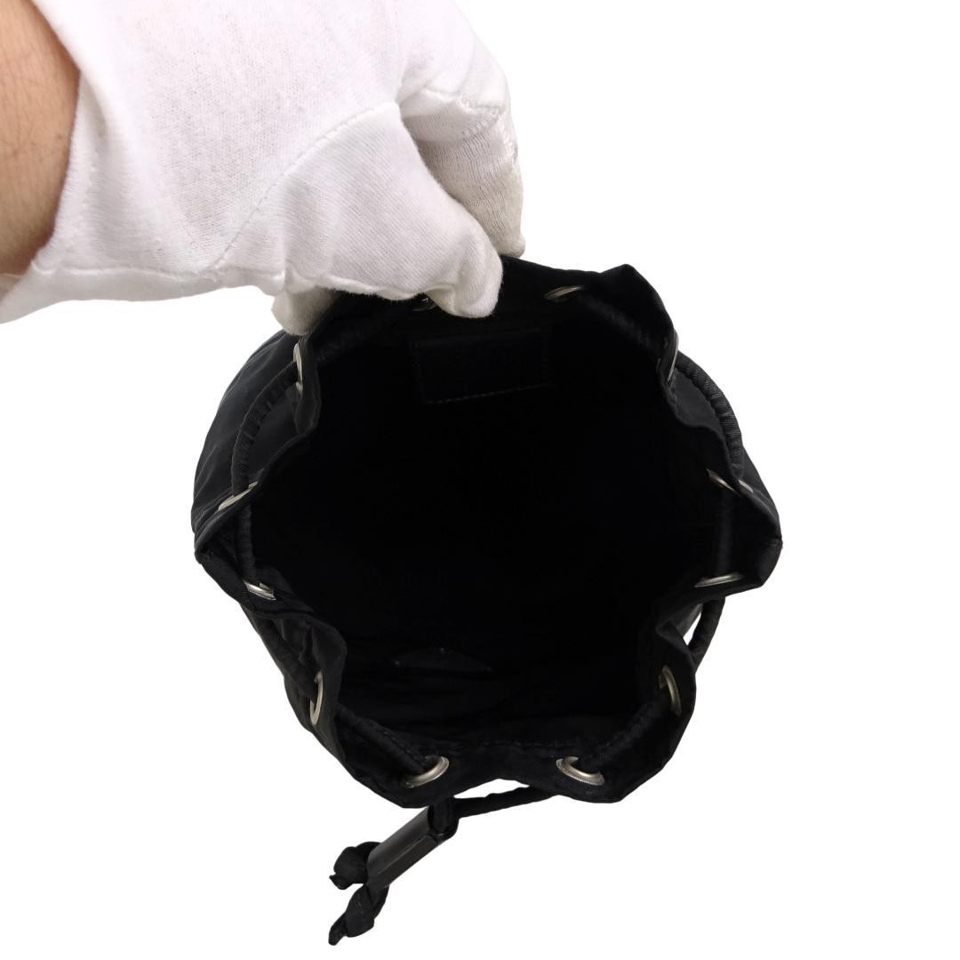 Prada Nylon Drawstring Mini Pouch Black Accessory… - image 6