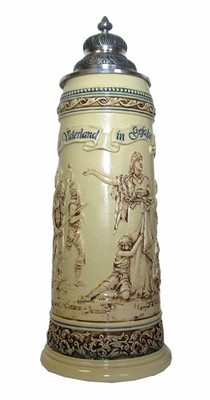 German Beer Stein, homeland in danger, limited edition of 2017, handpainted, ...
