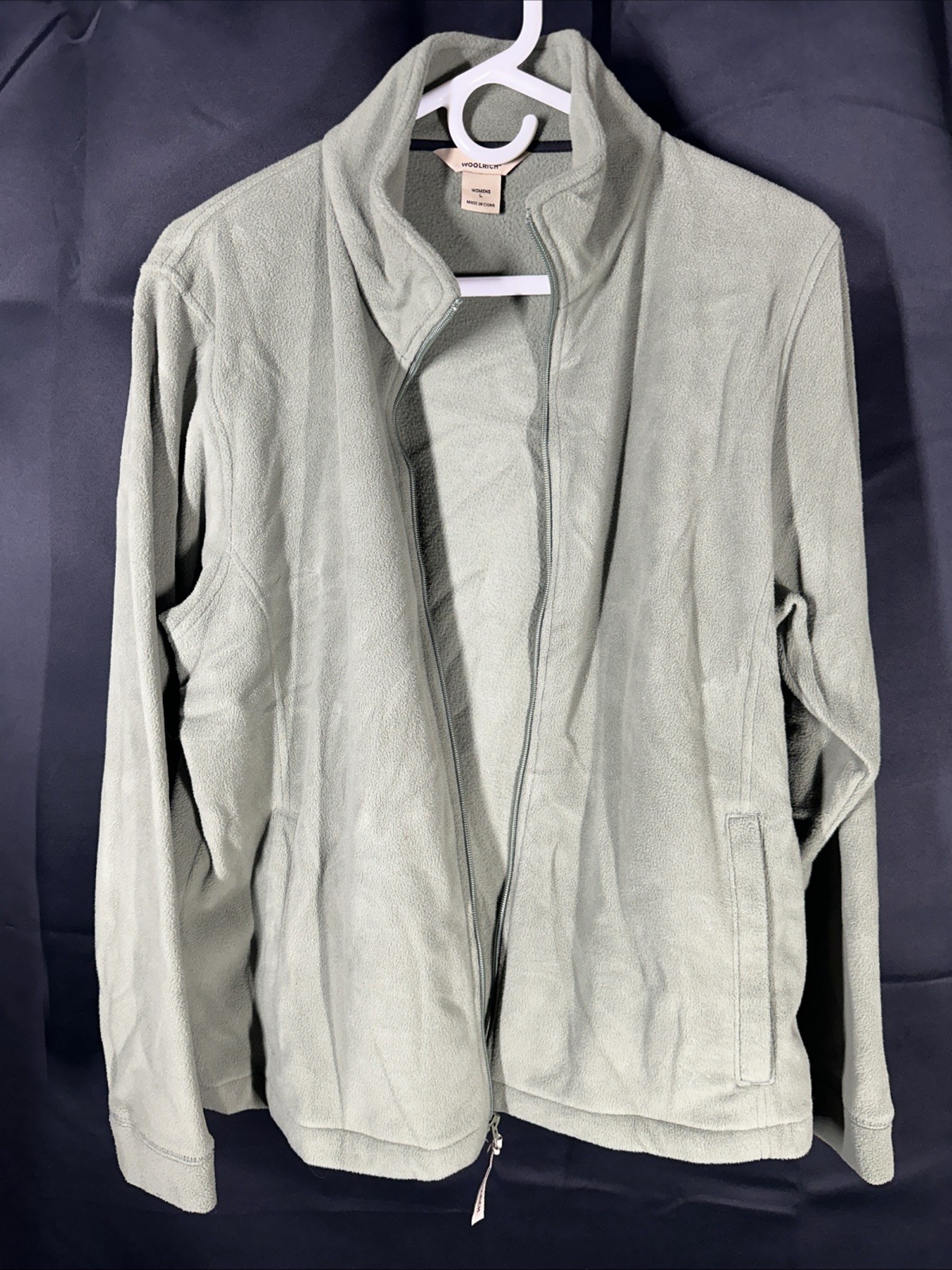 Woman’s Woolrich Large Polyester Jacket Light Gre… - image 1