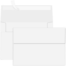 100 Packs 5x7 White Envelopes, A7 Envelopes for Card Invitation Wedding Birth...