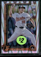 2025 Topps Chrome #166 Tomoyuki Sugano Raywave Refractors