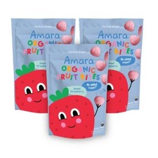 Amara Organic Fruit Bites Baby Snacks - Sweet Strawberry - 0.75oz