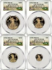 2026-W Proof Gold Eagle 250 Liberty Bell 4-Coin Set FDD CAC PR70 (1776-2026)