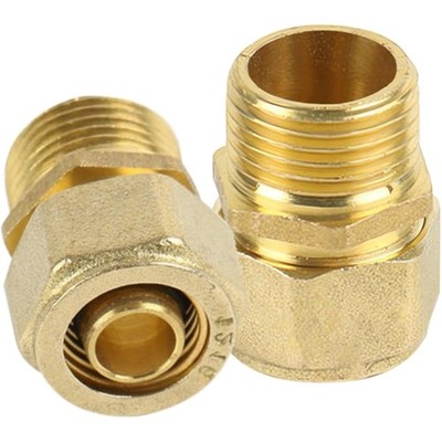 Screw Fitting Transition, 16 mm x 1/2 Male Thread, Clamping Ring Screw Connec...