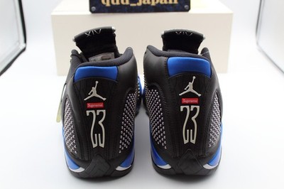 Supreme Air Jordan 14 黒/青　28.5 Supreme Air Jordan 14 Retro Black/ Varsity Royal Blue Brand New | eBay