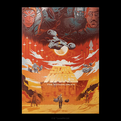 Displate Limited Edition The Mandalorian Saga XXX/1500 NEU OVP