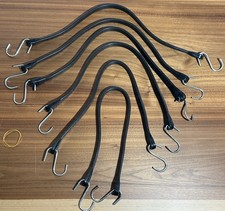 New 21" HD Value Rubber Tarp Strap Heavy Duty w/ Hooks - Pack of 6