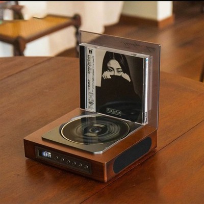 THINKYA DVP-560 HiFi CD Player Bluetooth 5.0 Retro Album Player 2.0 Speaker