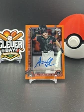 Adrian Del Castillo 2025 Topps Chrome Orange Auto /25 #RA-AD Rookie (CBMH)