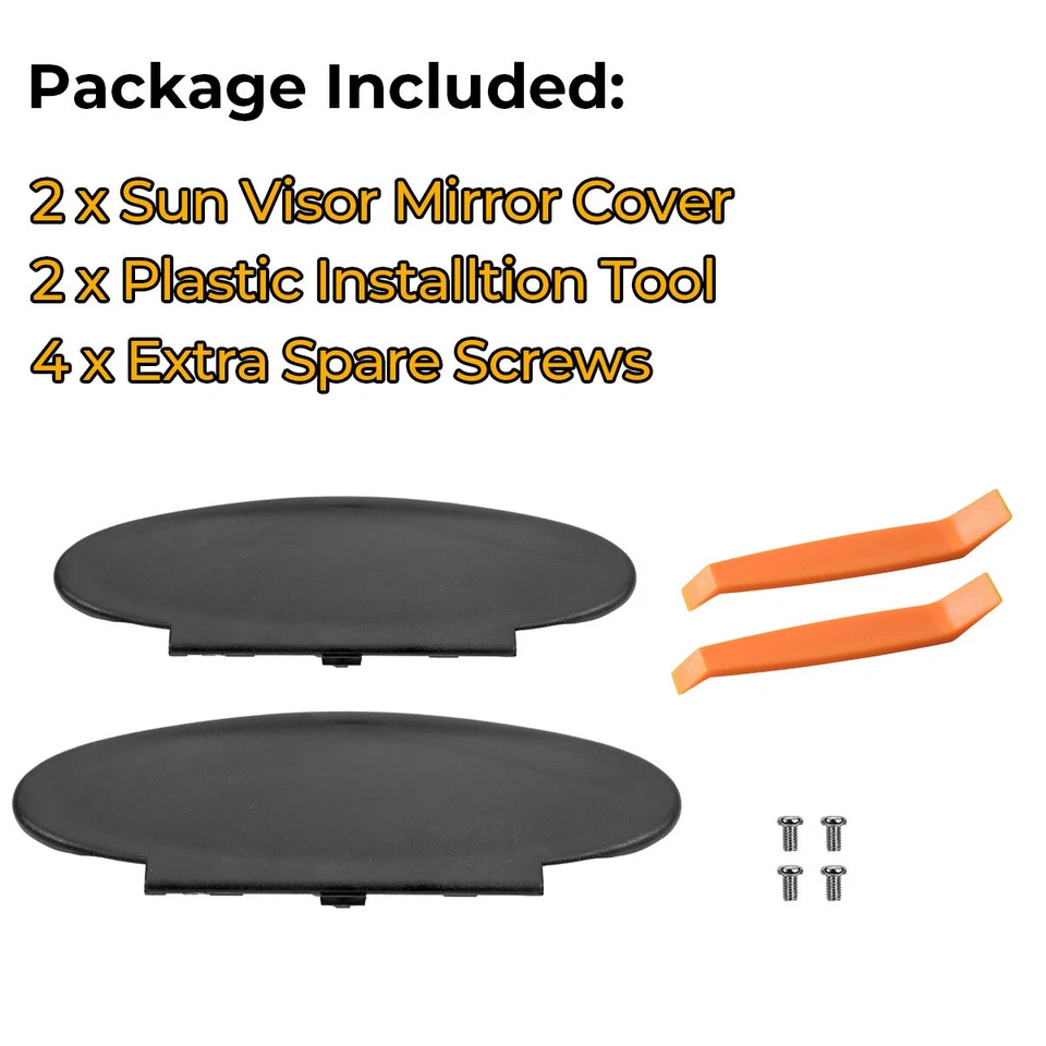 2x Sunvisor Sun Visor Vanity Mirror Case Cover For Porsche 911 996/997 1996-2010 Foto 2 de 4