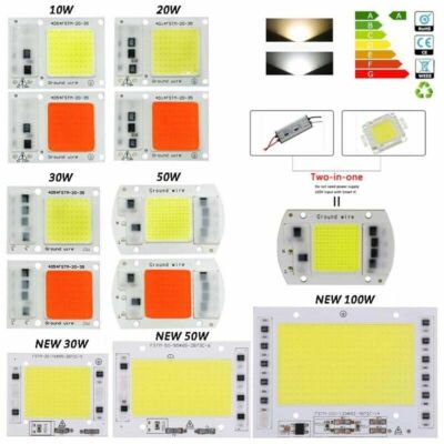110V 220V LED Chip COB spectrum driverless light lamp 20W 30W 50W 100W 200W 150W